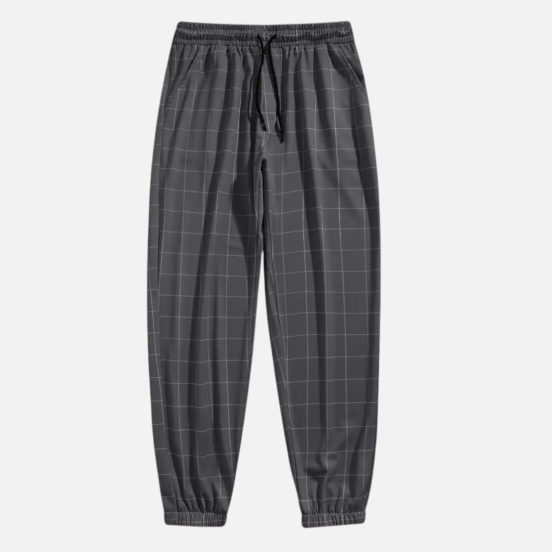 Mivora London | Men’s Comfortable Everyday Trousers With Regular Fit And Elastic Waistband