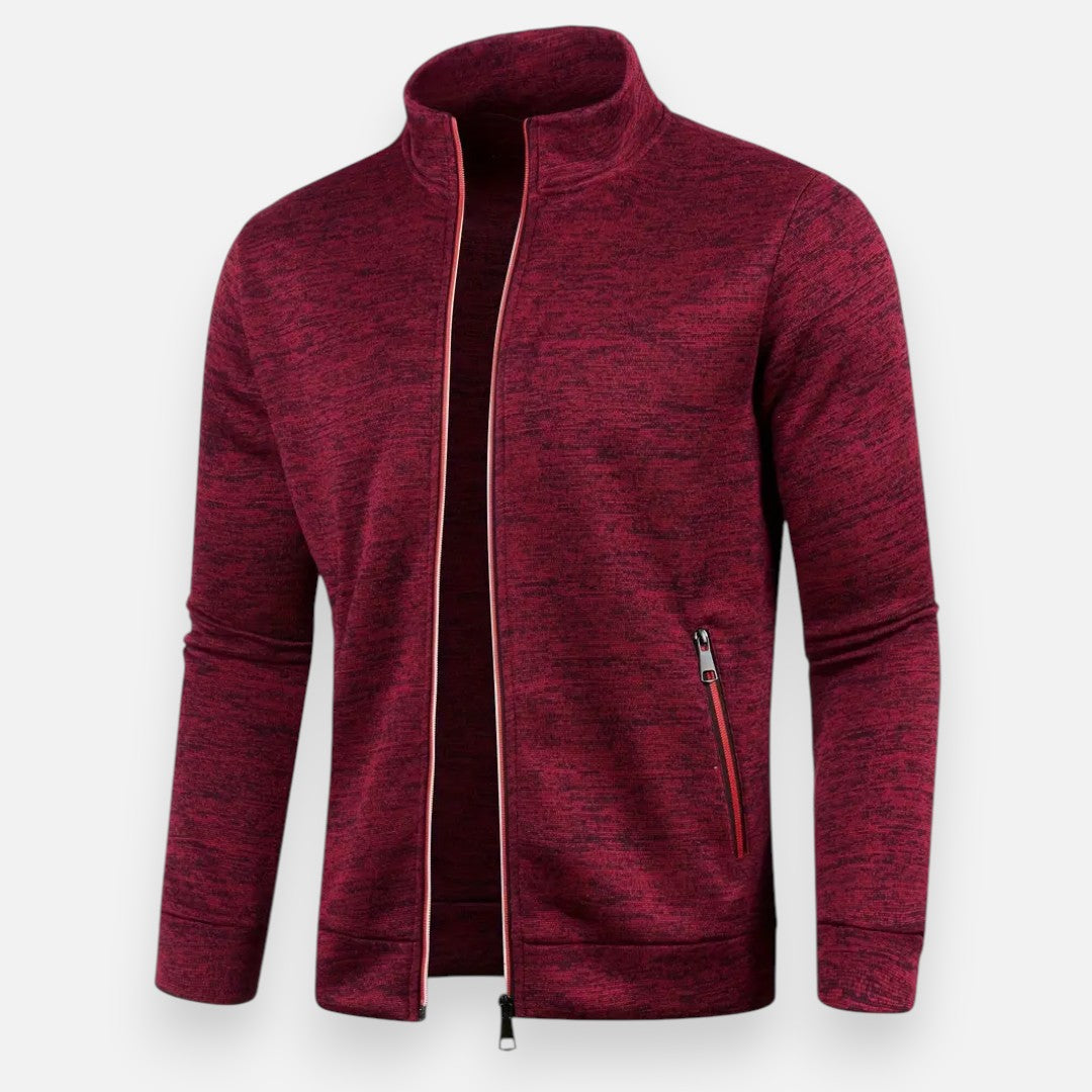 Mivora London | Men’s Stretch Zip-Up Jacket – Sleek Fit, Everyday Comfort
