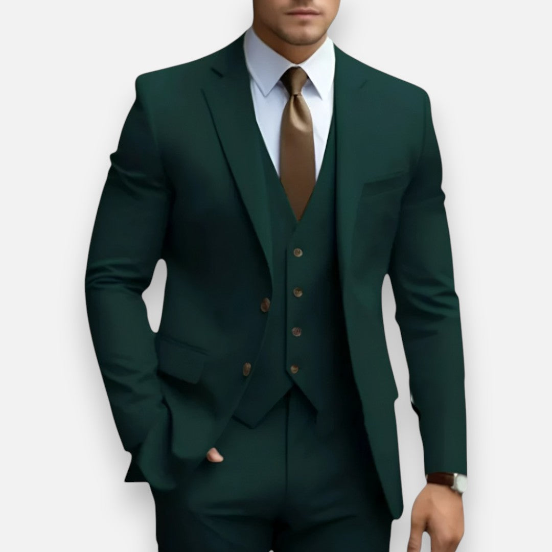 Mivora London | Men’s Refined Three-Piece Suit – Classic Style for Special Occasions