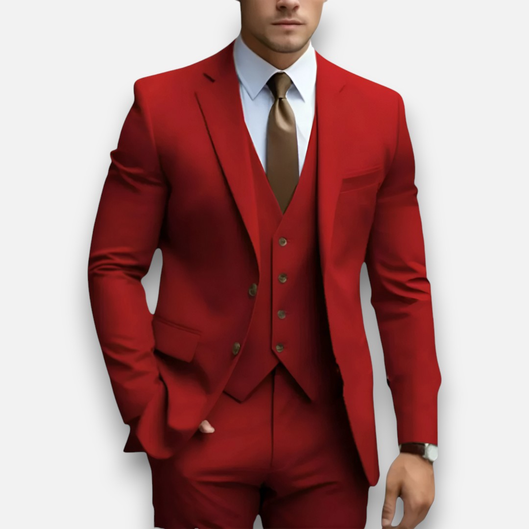 Mivora London | Men’s Refined Three-Piece Suit – Classic Style for Special Occasions