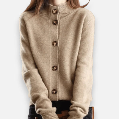Mivora London | Women’s Cozy Soft-Touch Button-Up Cardigan Sweater