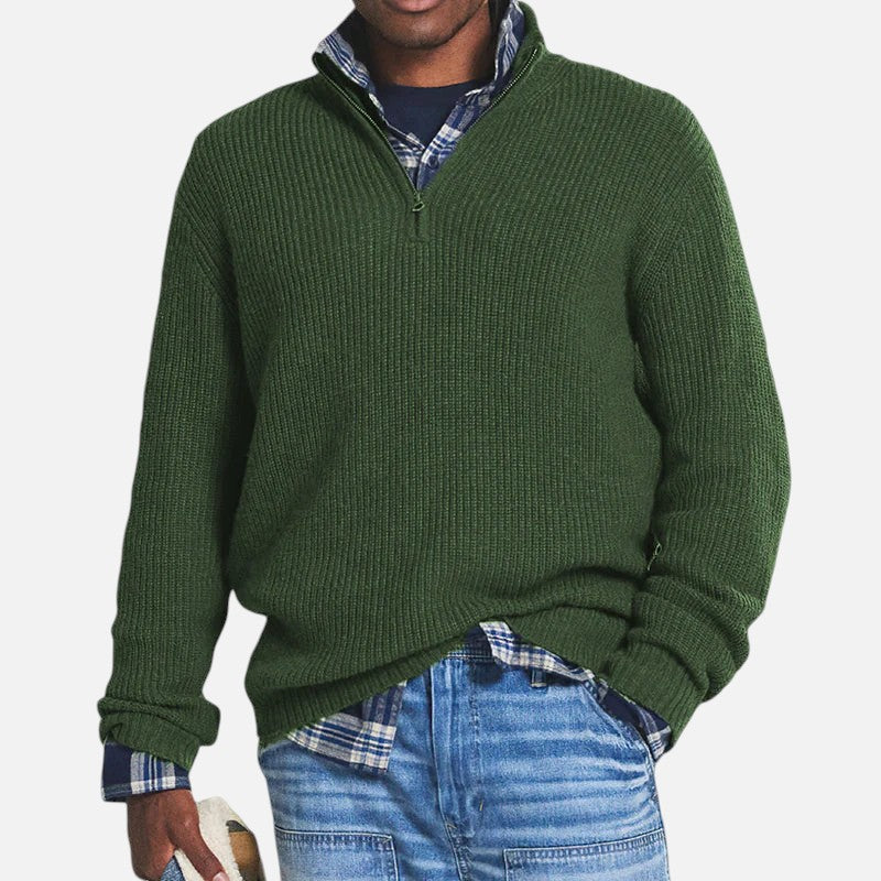 Mivora London | Men’s Business-Casual Zip Sweater