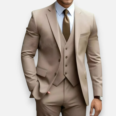 Mivora London | Men’s Refined Three-Piece Suit – Classic Style for Special Occasions