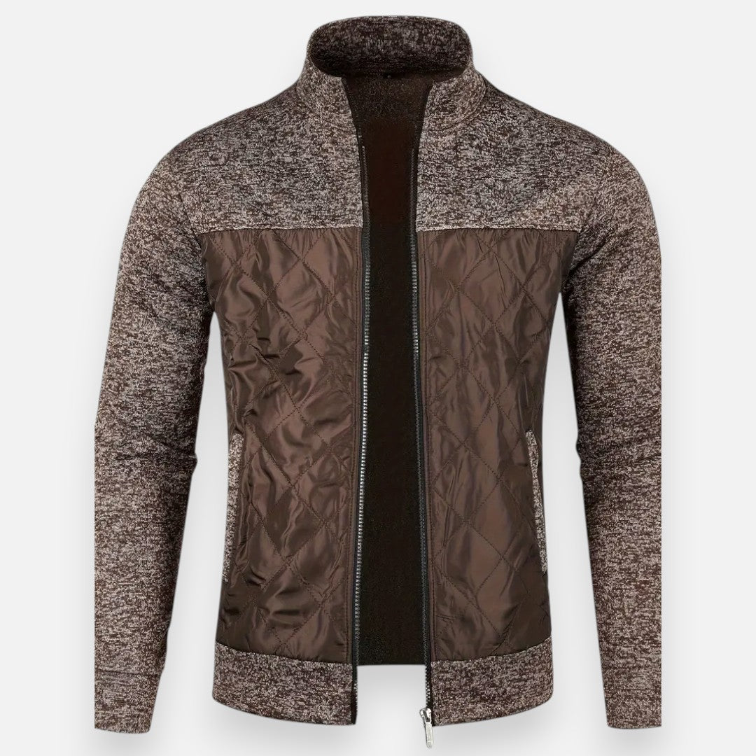 Mivora London | Men’s Knitted Cardigan Jacket – Refined Warmth, Effortless Poise