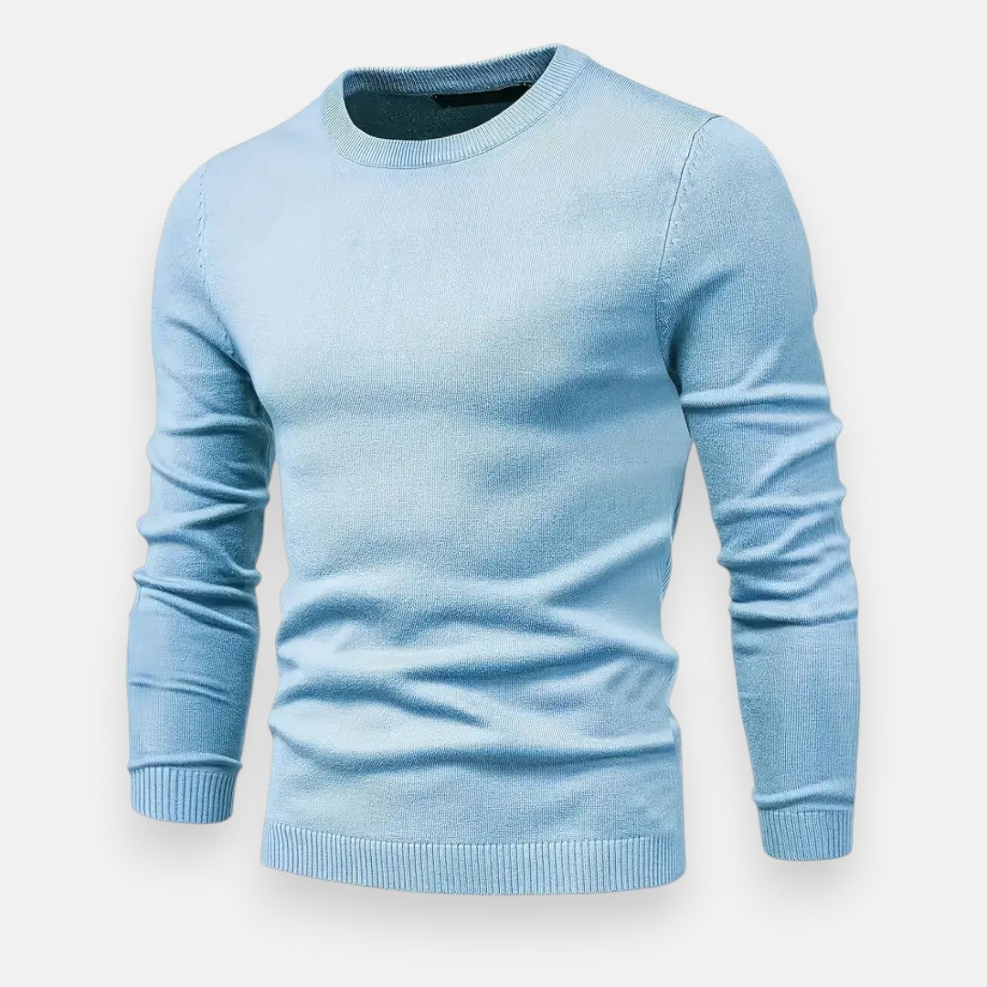 Mivora London | Men’s Knitted Crew Neck Sweater – Classic Comfort