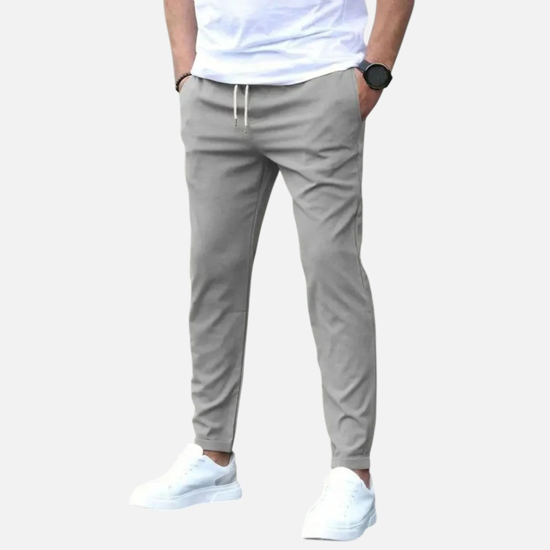 Mivora London | Men’s Straight‑Leg Regular Fit Trousers