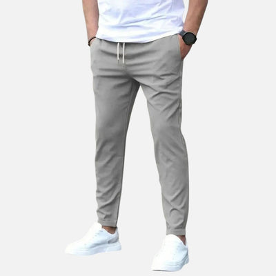 Mivora London | Men’s Straight‑Leg Regular Fit Trousers
