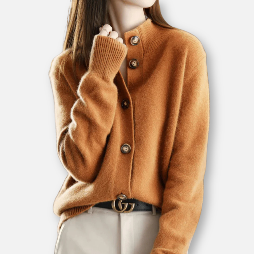 Mivora London | Women’s Cozy Soft-Touch Button-Up Cardigan Sweater