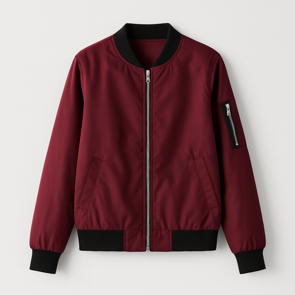 Mivora London | Women’s Long Sleeve Bomber Jacket – Zipper