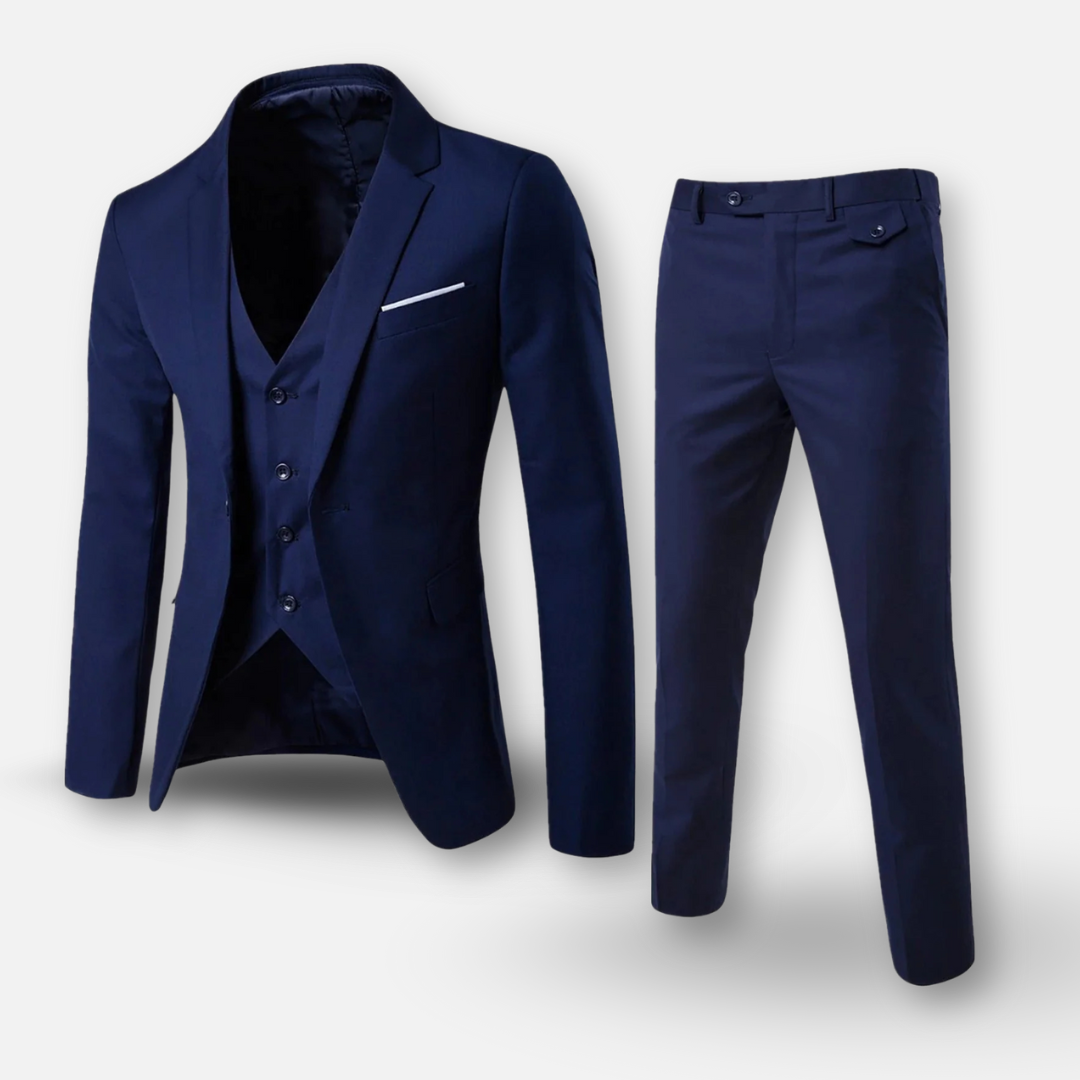Mivora London | Men’s Three-Piece Business Suit – Tailored Elegance for Every Occasion