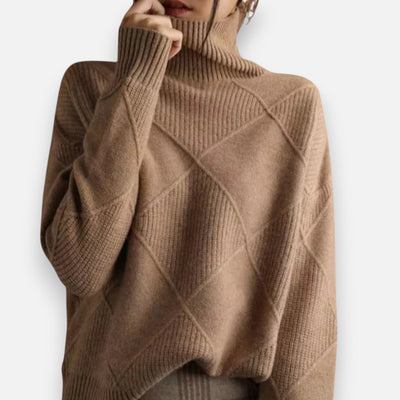 Mivora London | Women’s Cosy Roll-Neck Sweater – Classic Knit for Cold Seasons