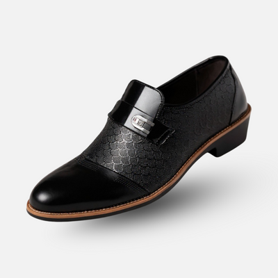Mivora London | Men’s Elegant Black Oxford-Style Dress Shoes