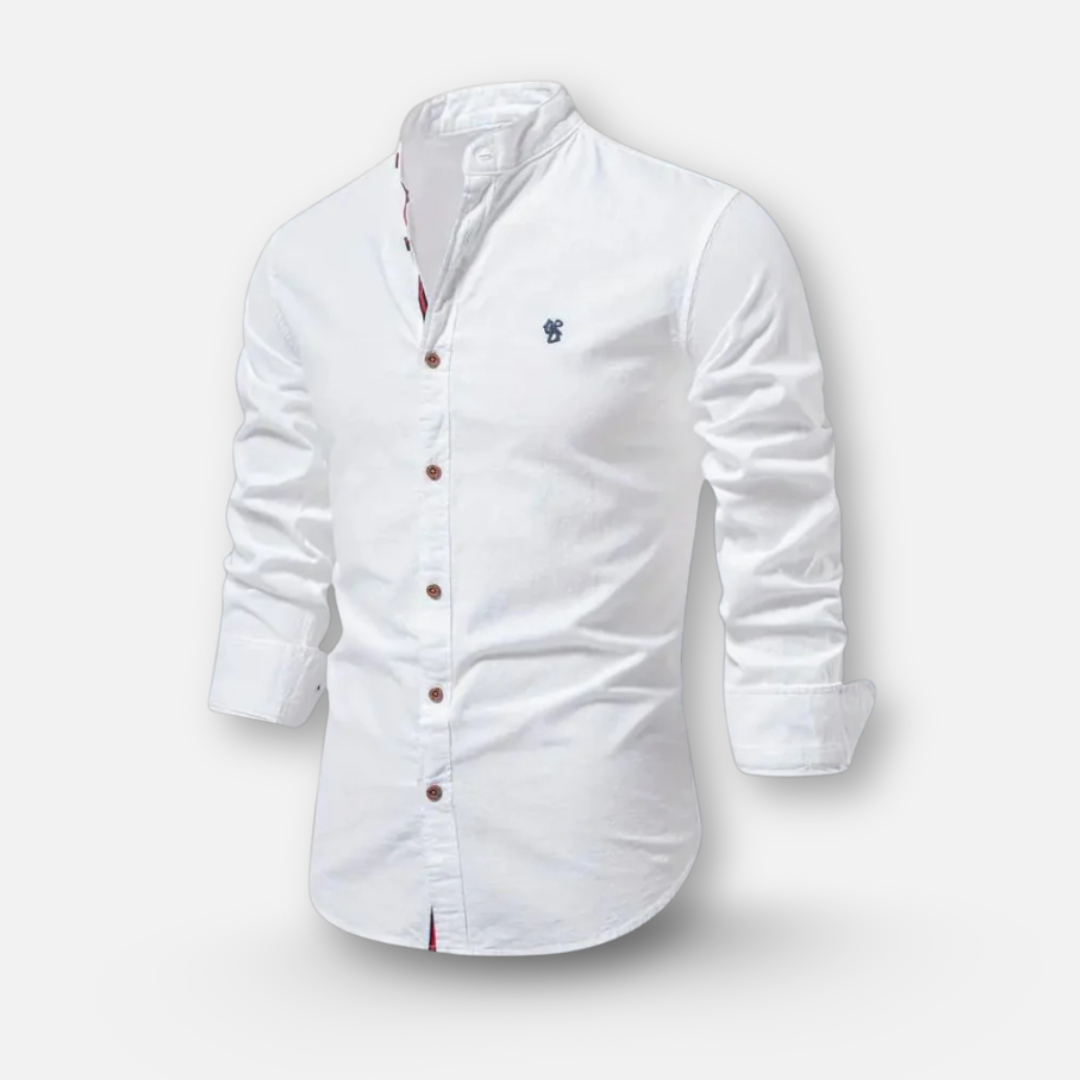 Mivora London | Men’s Long-Sleeve Polo Shirt – Refined Casual Elegance