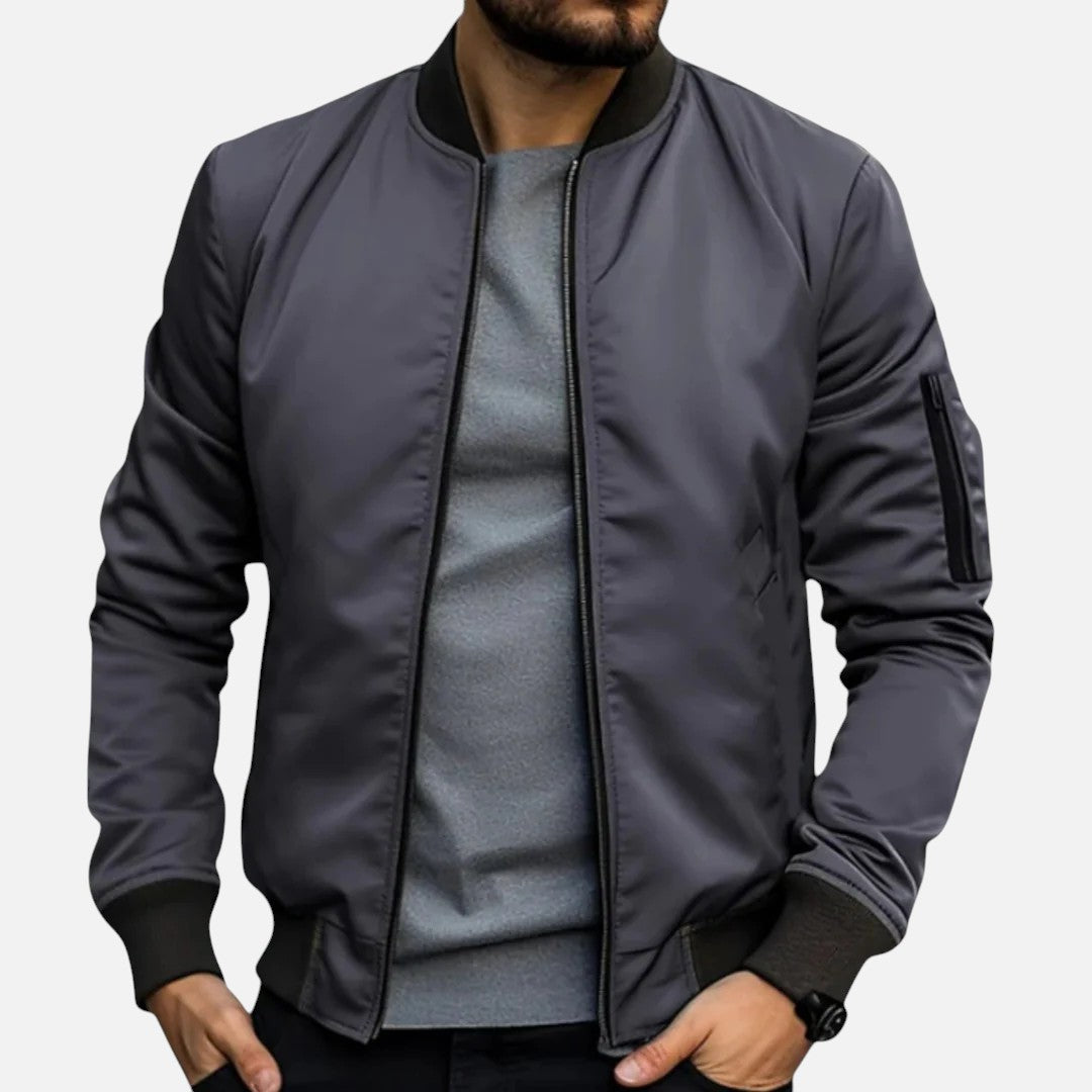 Mivora London | Men’s Trendy Slim Fit Bomber Jacket