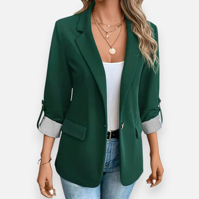 Mivora London | Women’s Notched Collar Blazer – Elegant & Effortless