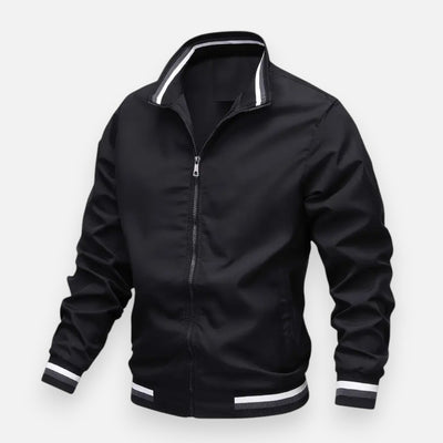 Mivora London | Men’s Stand-Collar Zip Jacket – Sleek & Warm