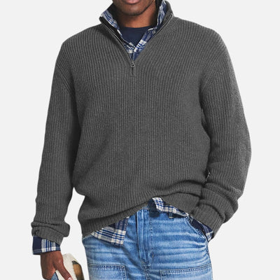 Mivora London | Men’s Business-Casual Zip Sweater
