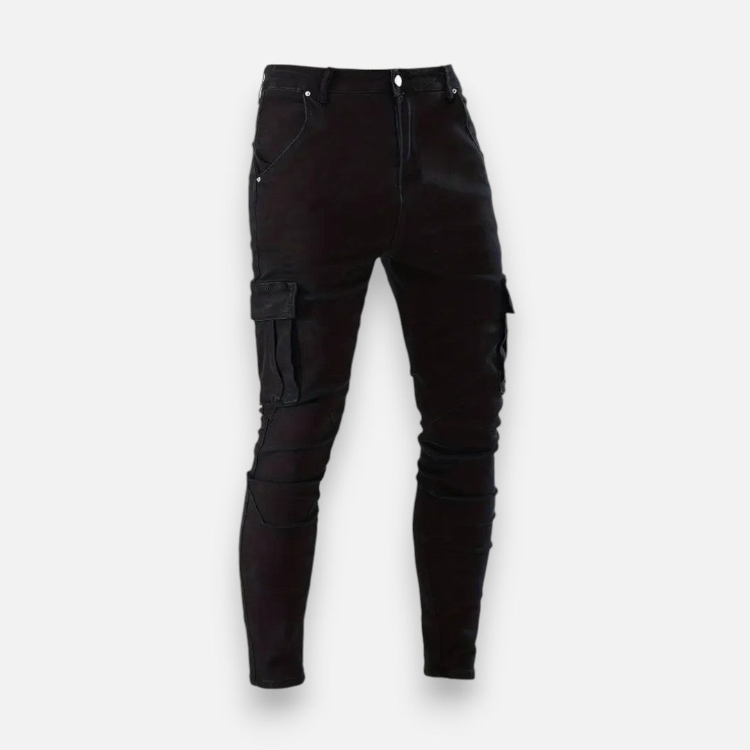 Mivora London | Men’s Skinny Fit Trousers – Medium Stretch