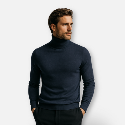 Mivora London | Men’s Classic Turtleneck Sweater – Refined Everyday Comfort