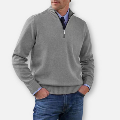 Mivora London | Men’s Half-Zip Regular Fit Long Sleeve Shirt