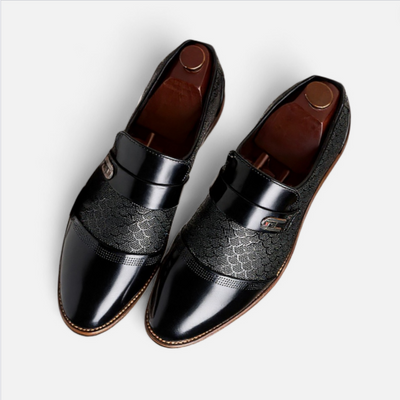Mivora London | Men’s Elegant Black Oxford-Style Dress Shoes