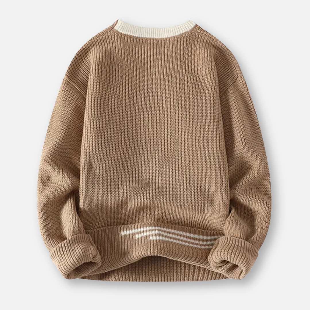 Mivora London | Men’s Relaxed Fit Crewneck Knit Sweater