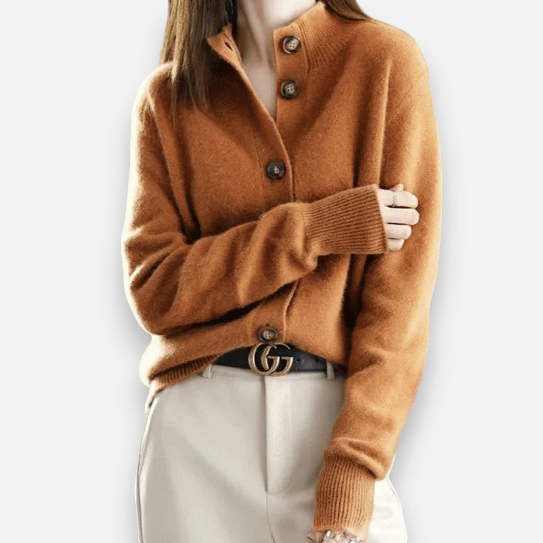 Mivora London | Women’s Cozy Soft-Touch Button-Up Cardigan Sweater