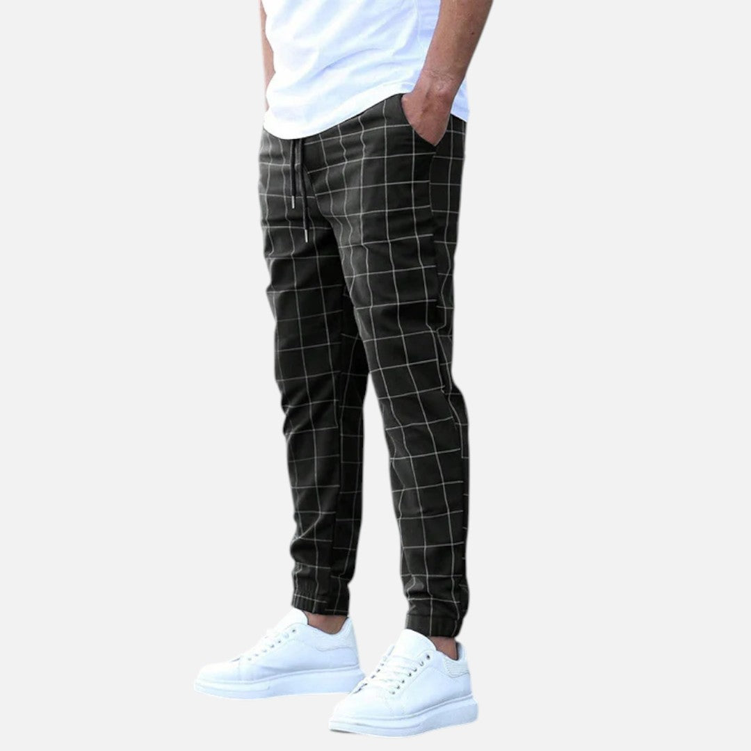 Mivora London | Men’s Comfortable Everyday Trousers With Regular Fit And Elastic Waistband