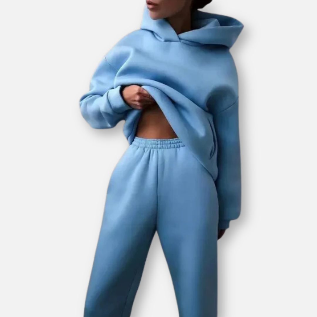 Mivora London |  Women’s Cozy Hoodie & Joggers Loungewear Set