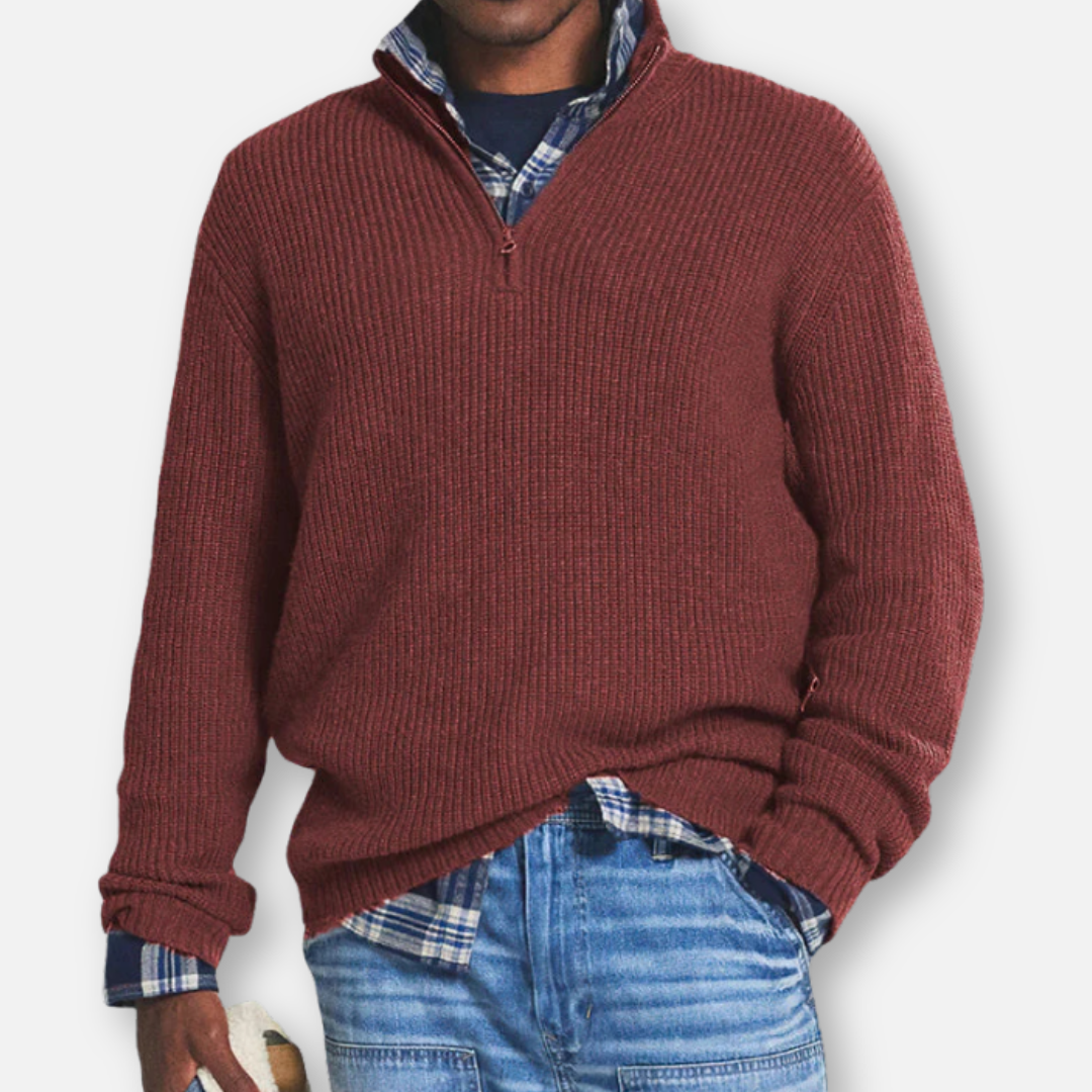 Mivora London | Men’s Business-Casual Zip Sweater