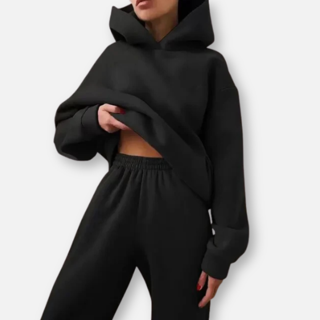 Mivora London |  Women’s Cozy Hoodie & Joggers Loungewear Set