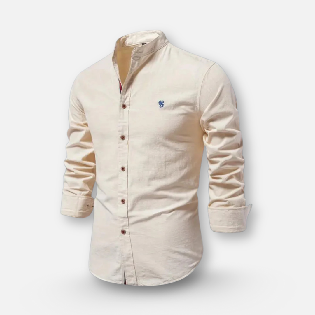 Mivora London | Men’s Long-Sleeve Polo Shirt – Refined Casual Elegance