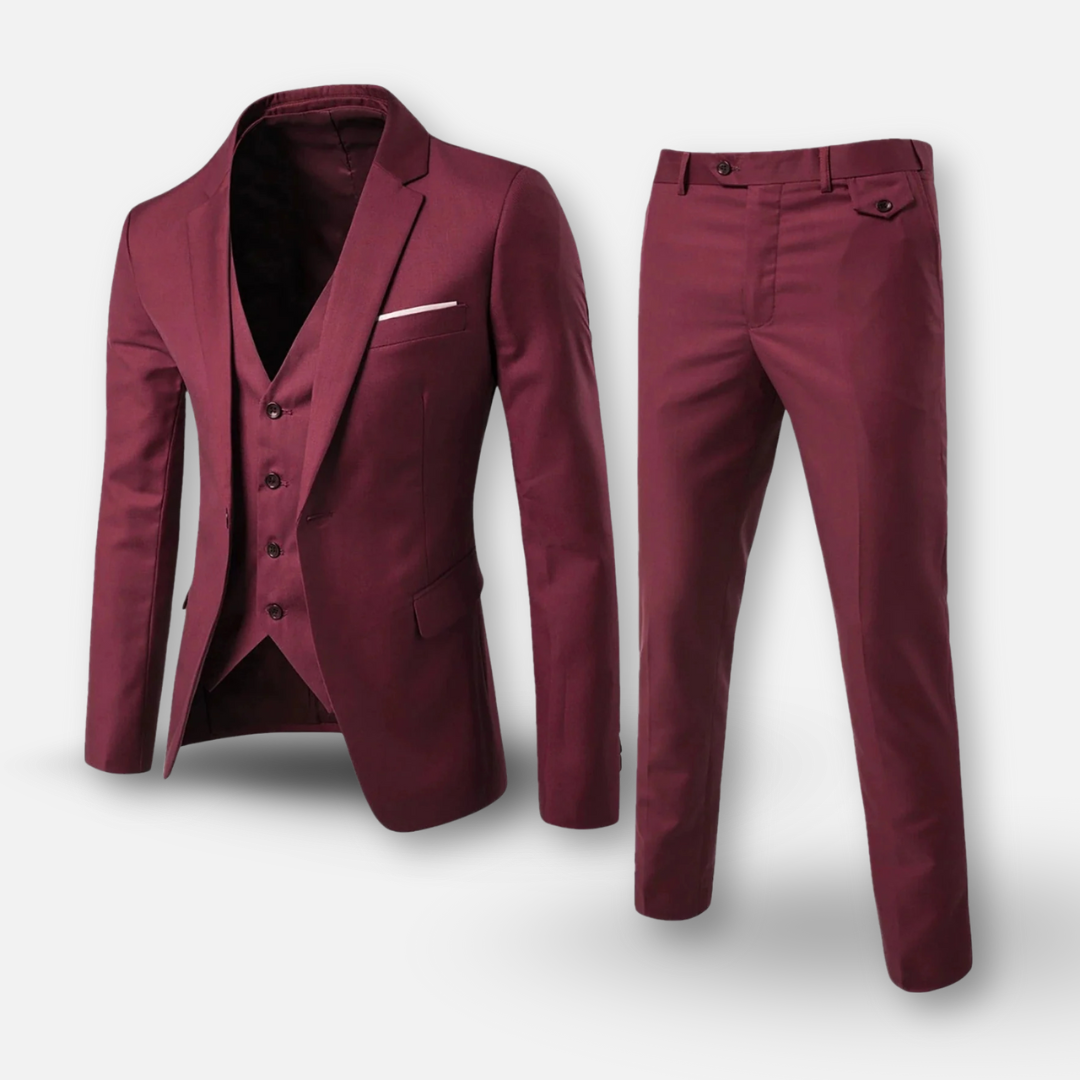 Mivora London | Men’s Three-Piece Business Suit – Tailored Elegance for Every Occasion