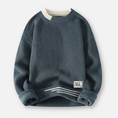 Mivora London | Men’s Relaxed Fit Crewneck Knit Sweater