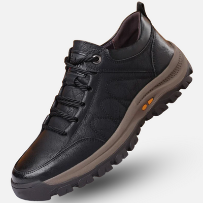 Black leather shoe