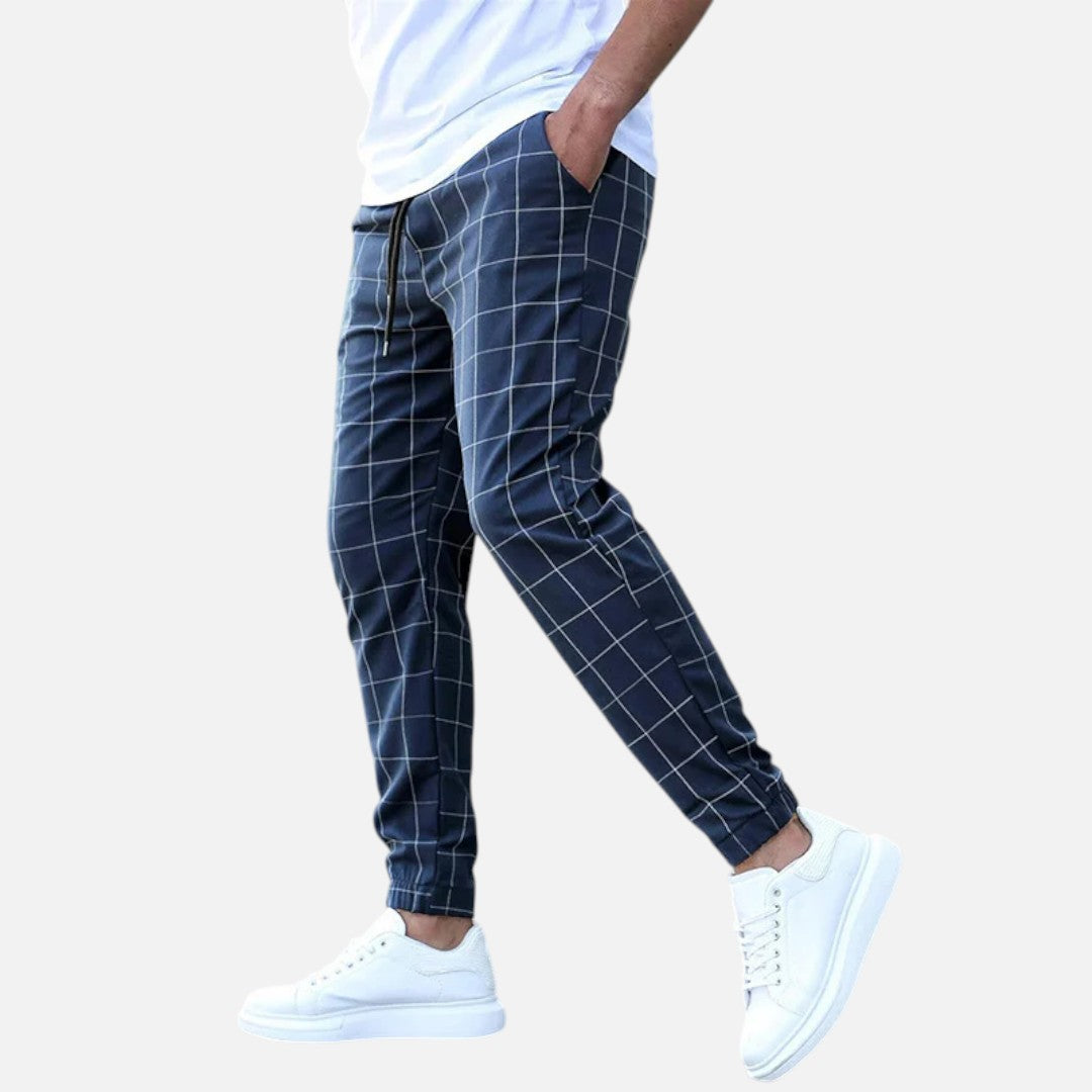 Mivora London | Men’s Comfortable Everyday Trousers With Regular Fit And Elastic Waistband