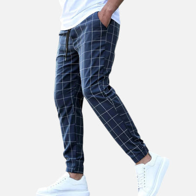 Mivora London | Men’s Comfortable Everyday Trousers With Regular Fit And Elastic Waistband