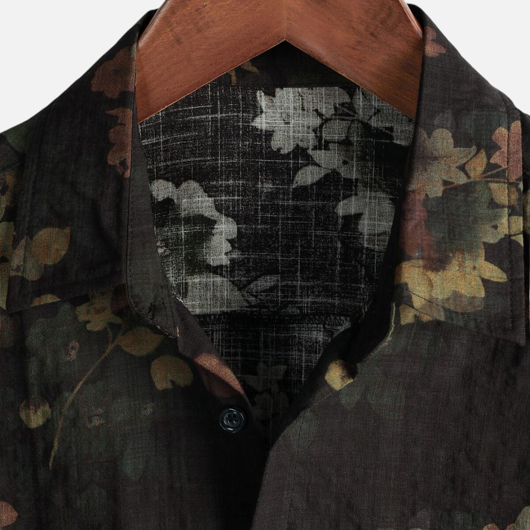 Mivora London | Men's Floral Shirt in Dusky Bloom Print