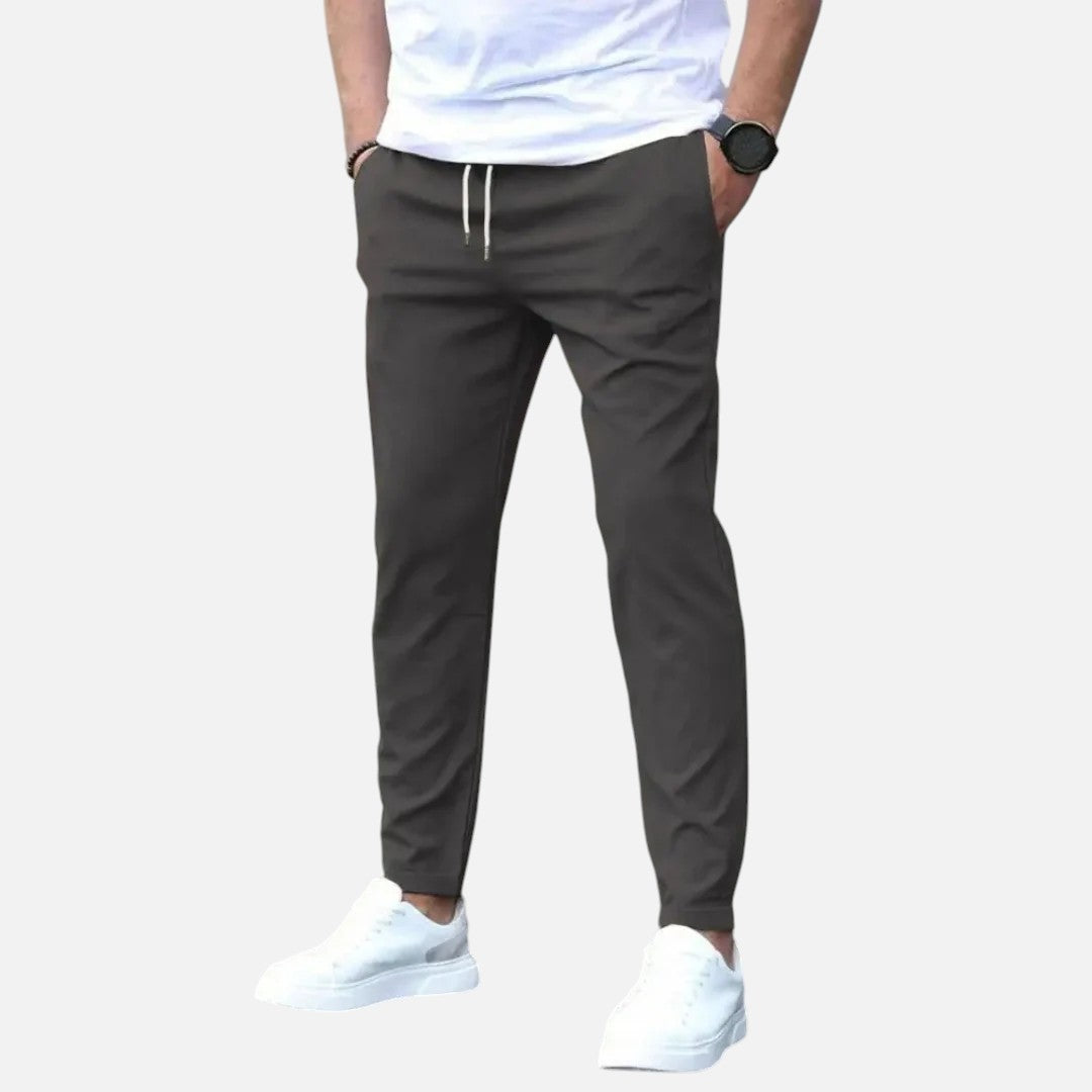 Mivora London | Men’s Straight‑Leg Regular Fit Trousers