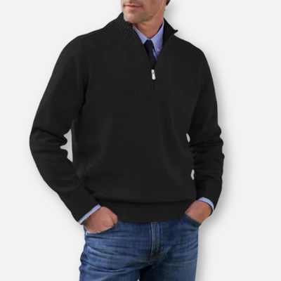 Mivora London | Men’s Half-Zip Regular Fit Long Sleeve Shirt