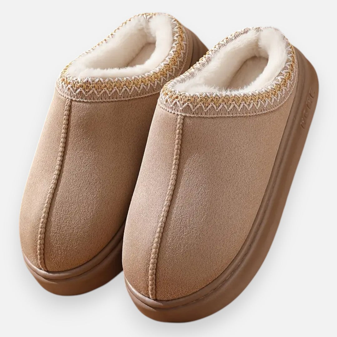 Mivora London | Women’s Slip-On Slippers – Fleece-Lined Comfort
