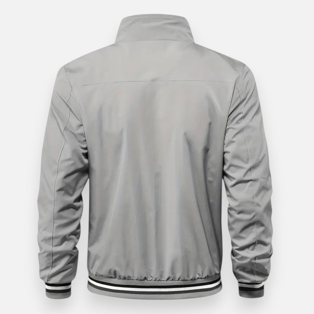 Mivora London | Men’s Stand-Collar Zip Jacket – Sleek & Warm
