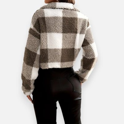 Mivora London | Women’s Plush Teddy Jacket – Cozy Everyday Wear