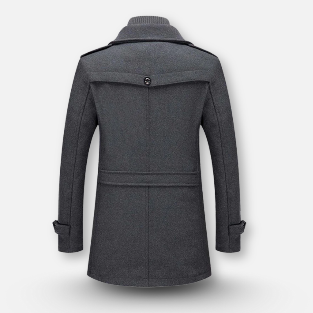 Mivora London | Men’s Long Overcoat – Classic Design with Refined Style
