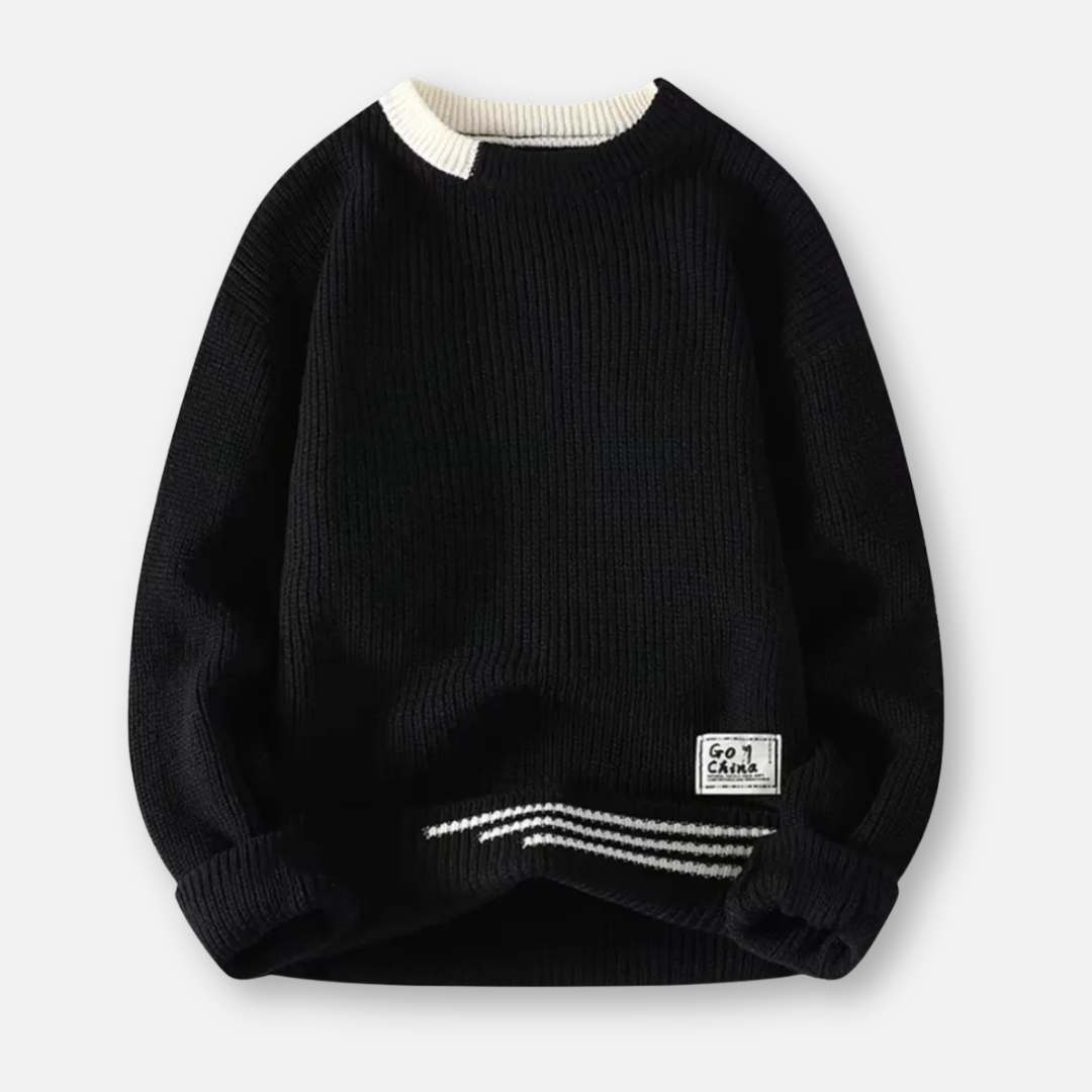 Mivora London | Men’s Relaxed Fit Crewneck Knit Sweater