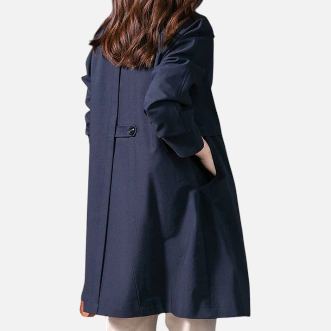 Mivora London | Women’s Lightweight Single-Button Short Trench Coat