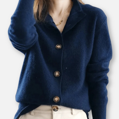 Mivora London | Women’s Cozy Soft-Touch Button-Up Cardigan Sweater