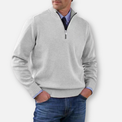 Mivora London | Men’s Half-Zip Regular Fit Long Sleeve Shirt