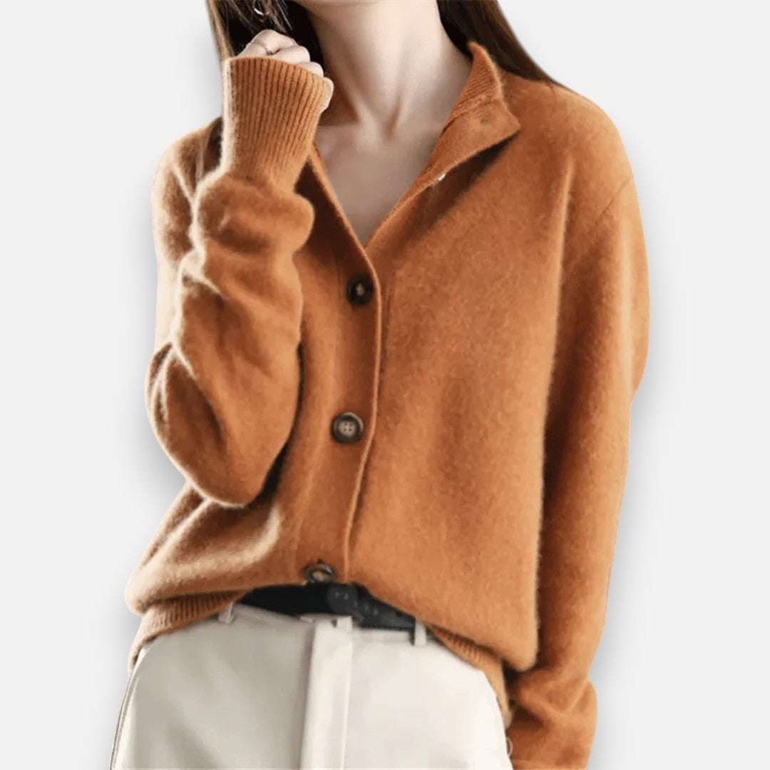 Mivora London | Women’s Cozy Soft-Touch Button-Up Cardigan Sweater