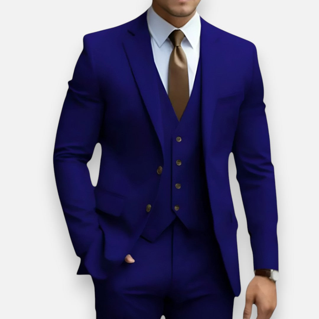Mivora London | Men’s Refined Three-Piece Suit – Classic Style for Special Occasions